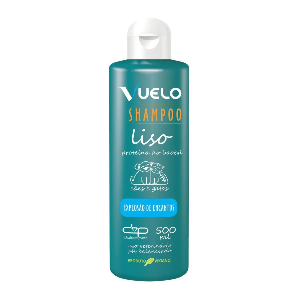 Kit Vuelo Shampoo Liso +Leave-In Explosão de Encantos para Cães e Gatos