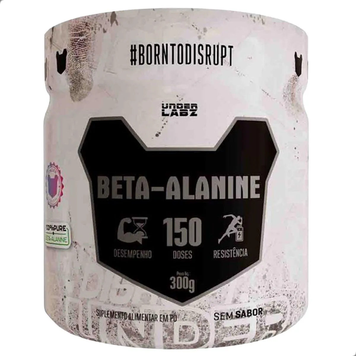 Beta Alanine Aminoácido 100% Pura 300G Under Labz Natural