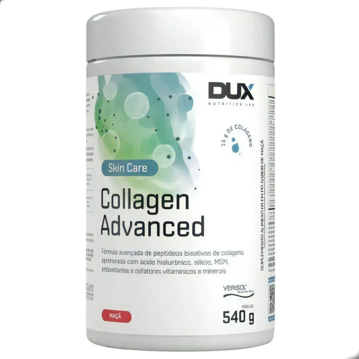 Collagen Advanced Msm Skin Care 540G Dux Nutrition Maçã