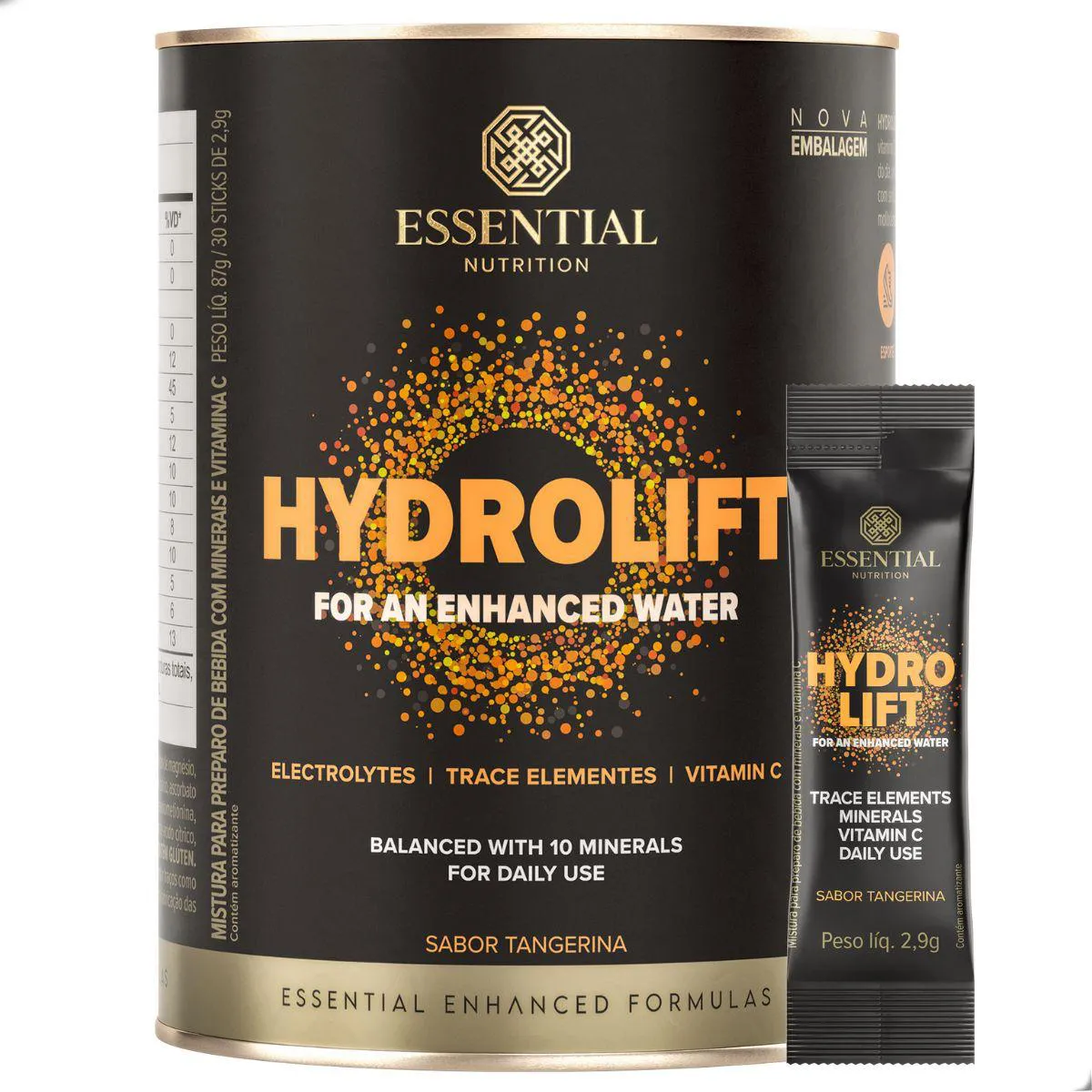 Hydrolift 30 Sticks de 2,9G (87G) Essential Nutrition Tangerina