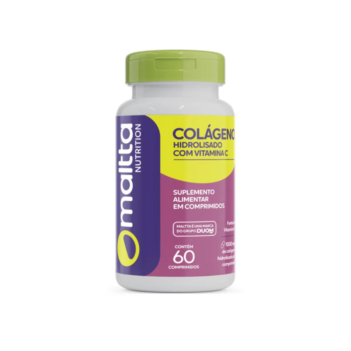 Colágeno 1000Mg com Vitamina C 60 Capsulas - Maltta Duom