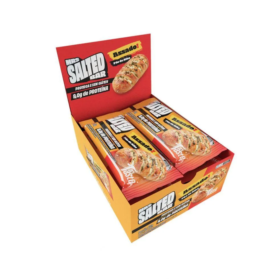 Mrs. Salted Bar (12 Unid. 50G) - Sabor: Pão de Alho