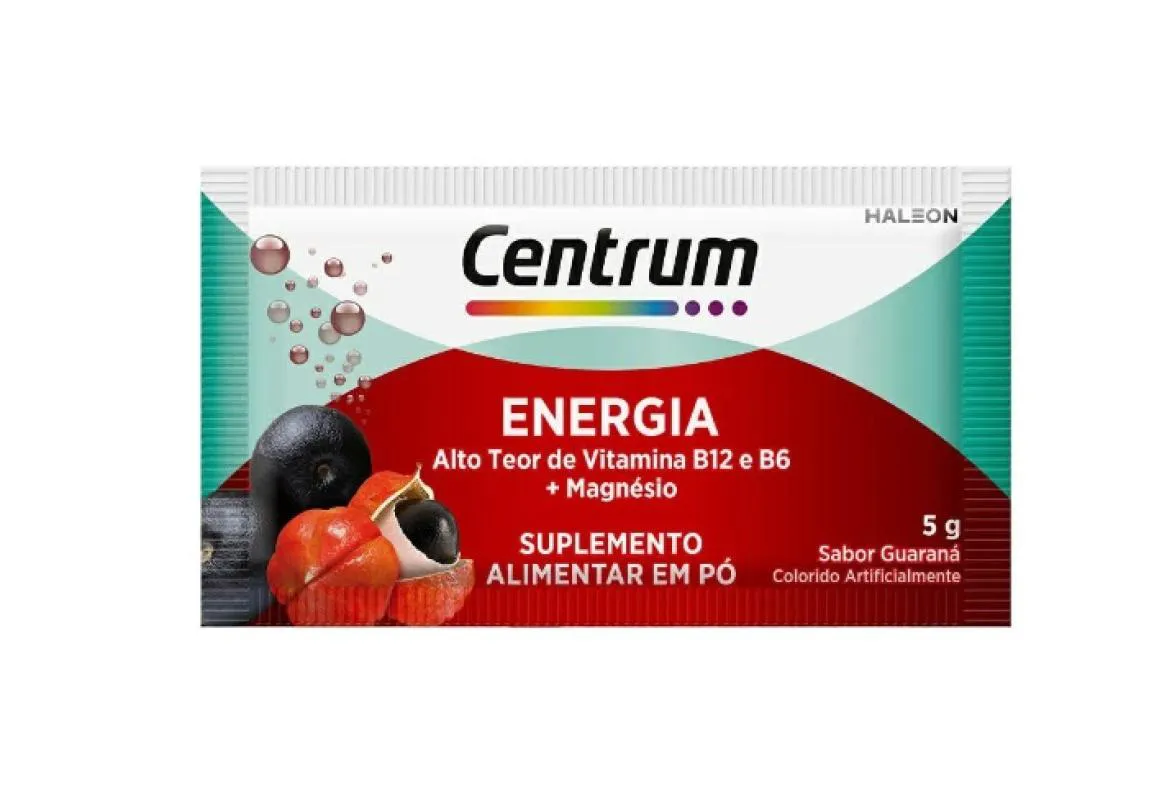 Suplemento Alimentar Centrum Energia em Pó 12 Envelopes