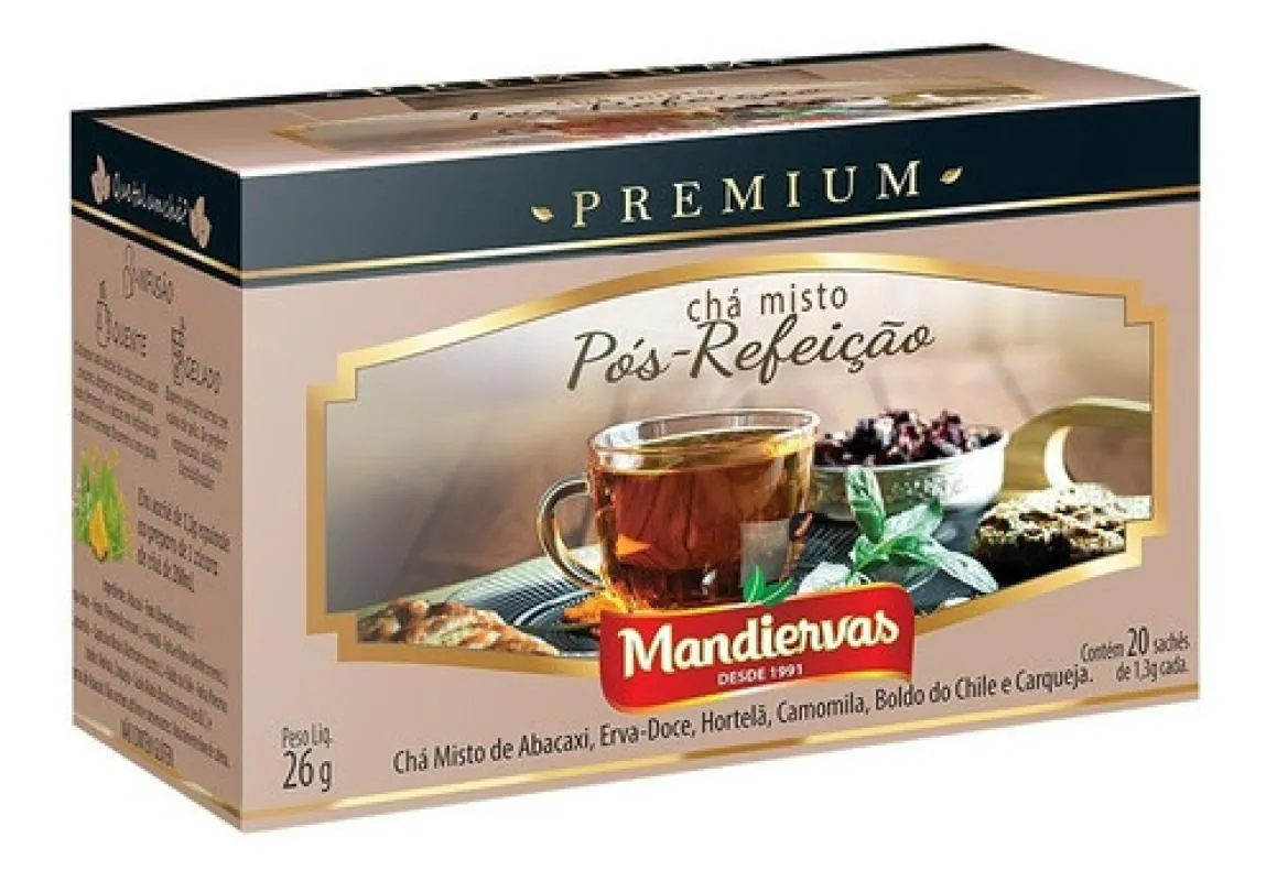 Chá Misto Premium Pós Refeição Digestivo Sachês - 20X1,3G