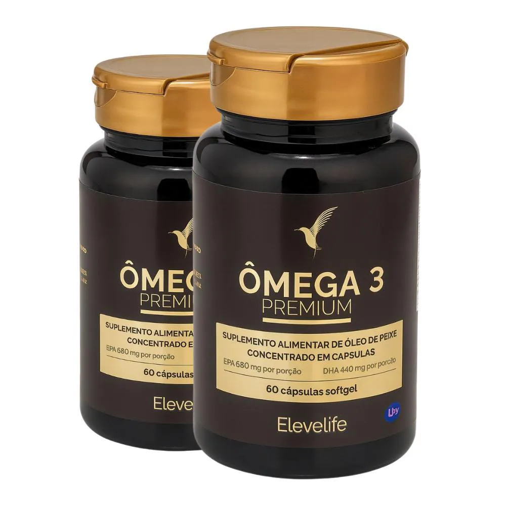 Ômega 3 - Premium - 60 Dias - 120 Cápsulas Eleve Life