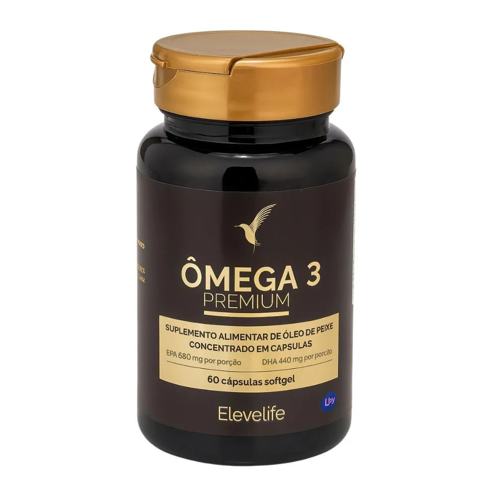 Ômega 3 - Premium - 30 Dias - 60 Cápsulas Eleve Life