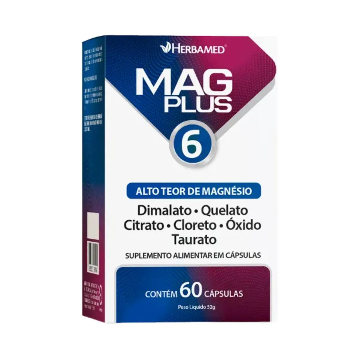 Mag Plus 6 Magnésio C60 Herbamed