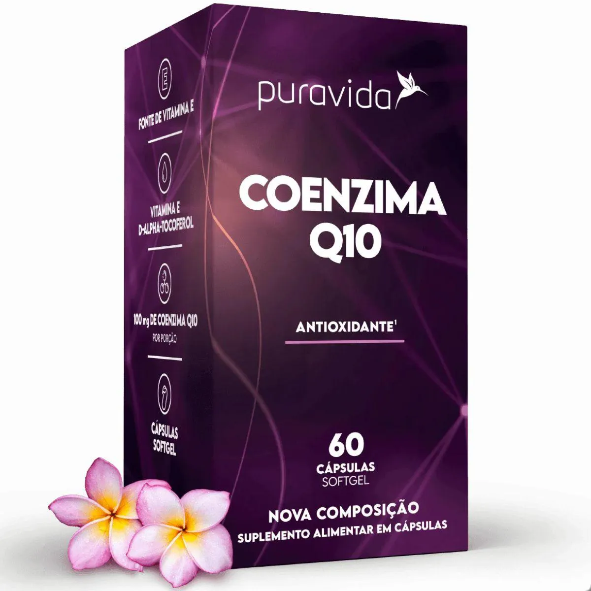 Coenzima Q10 Coq10 Metabolic Health 60 Cápsulas Pura Vida Natural