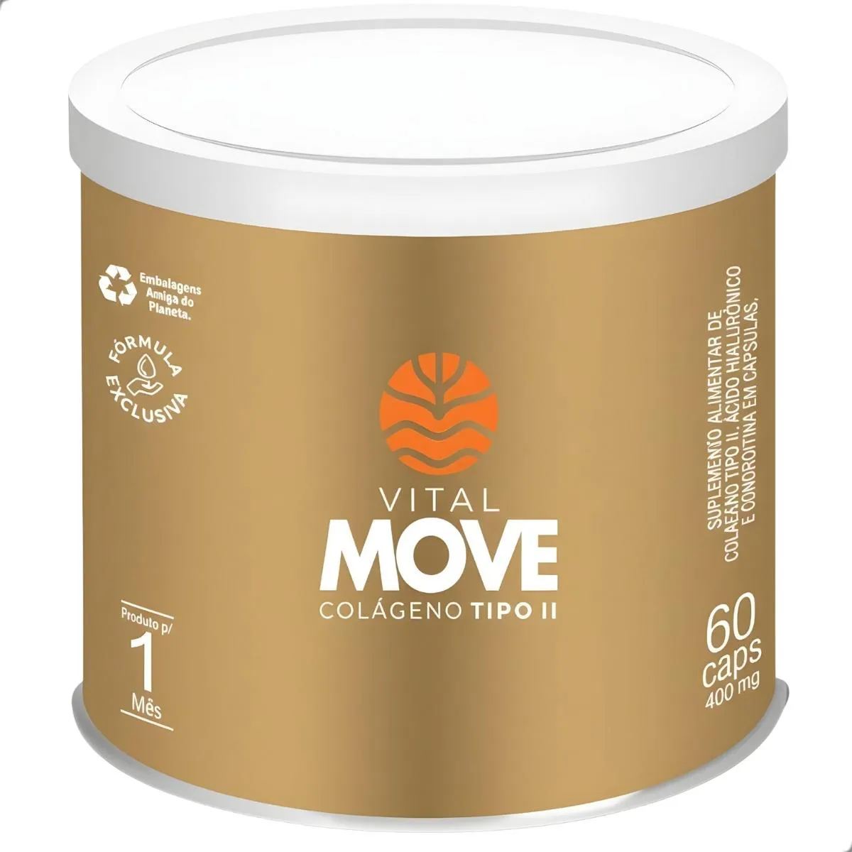 Move Colágeno Tipo 2 Joint 400Mg 60 Capsulas Vital Atman Natural