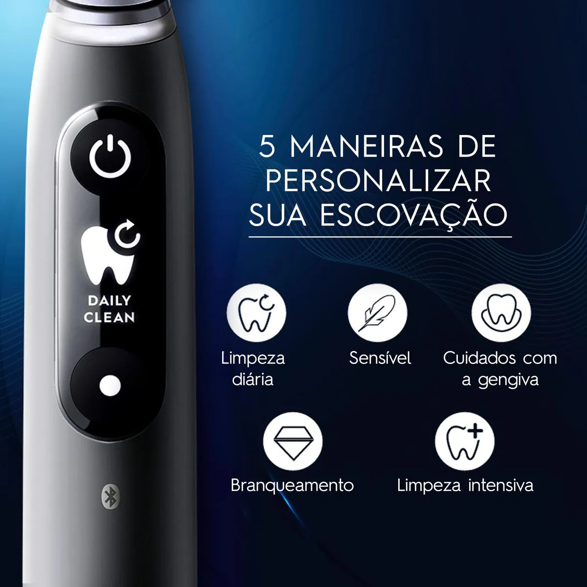 Escova de Dente Elétrica Oral-B iO Series 6 1 Cabo + 4 Refis