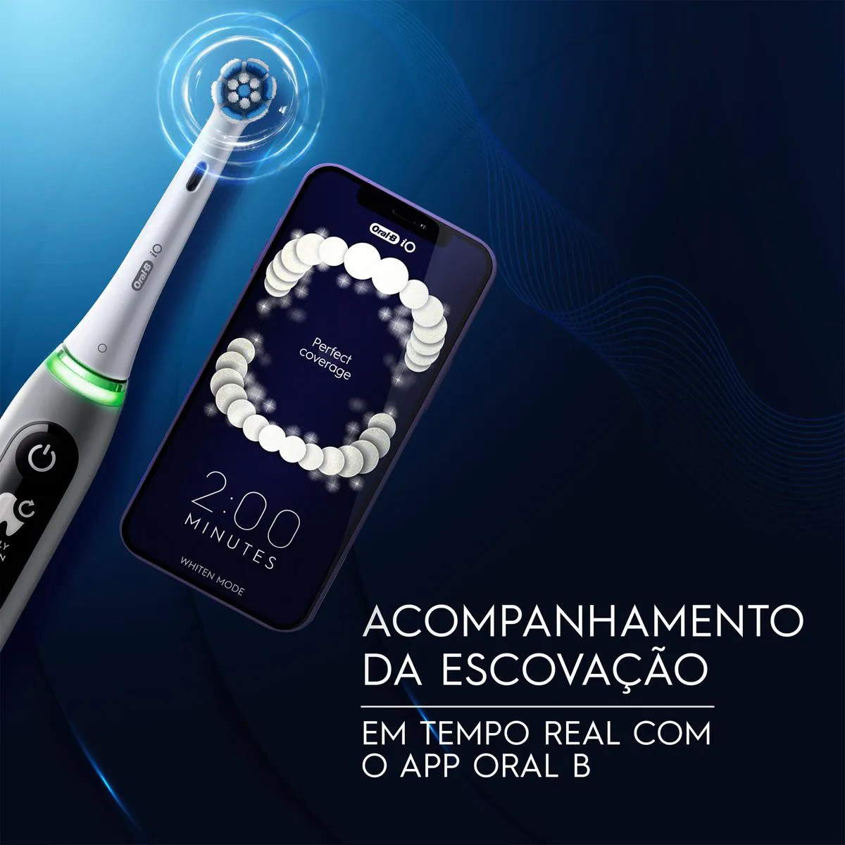 Escova de Dente Elétrica Oral-B iO Series 6 1 Cabo + 4 Refis