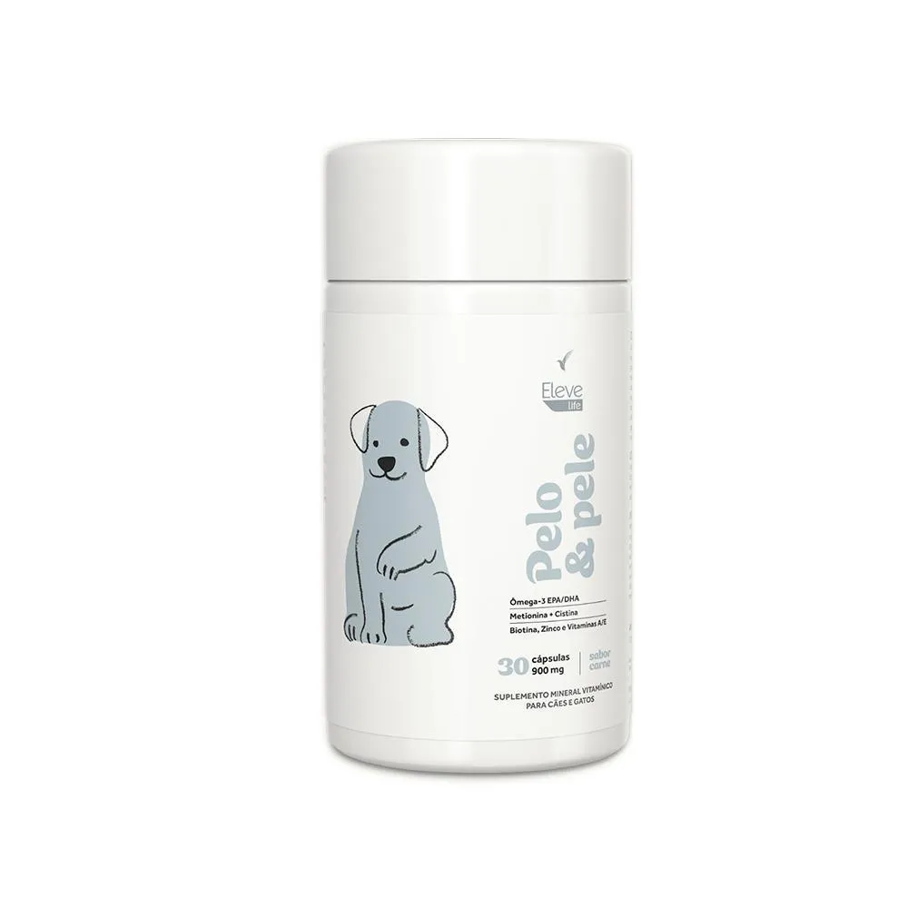 Pelo e Pele Ômega 3 + Aminoácidos + Zinco + Vitaminas 900 Mg