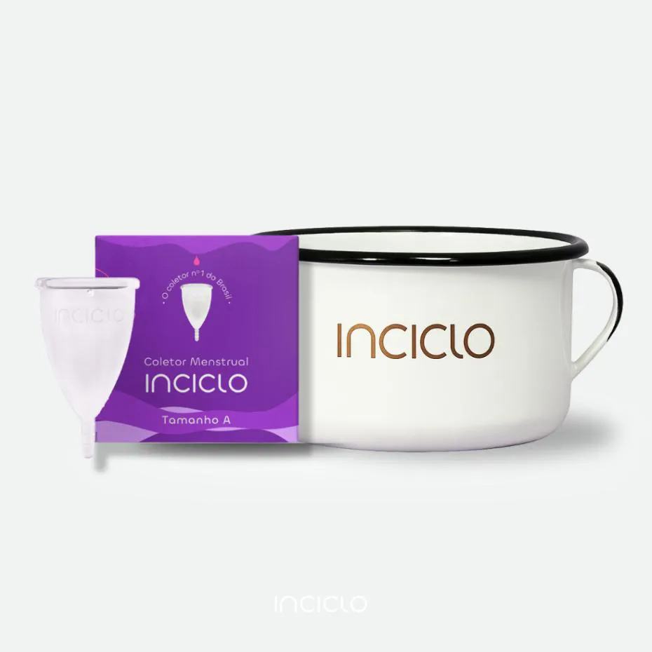Coletor Menstrual Inciclo + Panelinha Inciclo Teen ATÉ 19 Anos E SEM Filhos