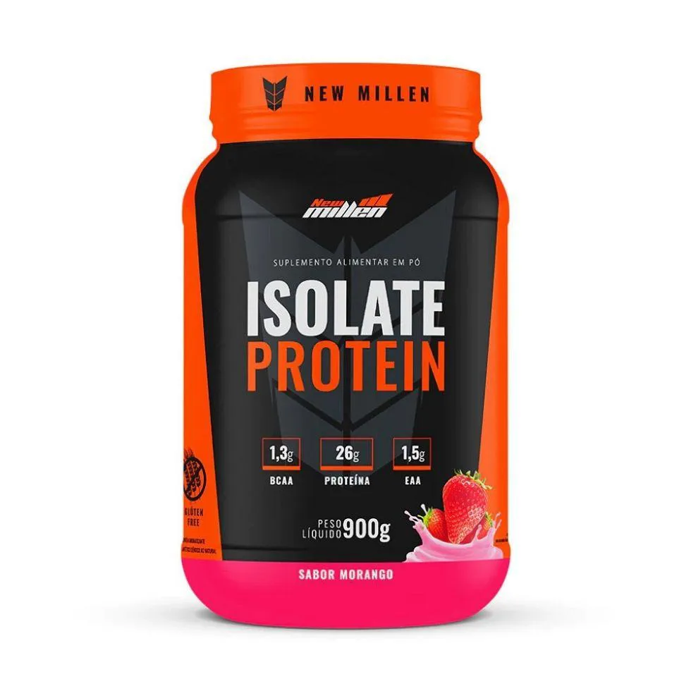Whey Isolate Protein Zero Lactose (900G) - Morango