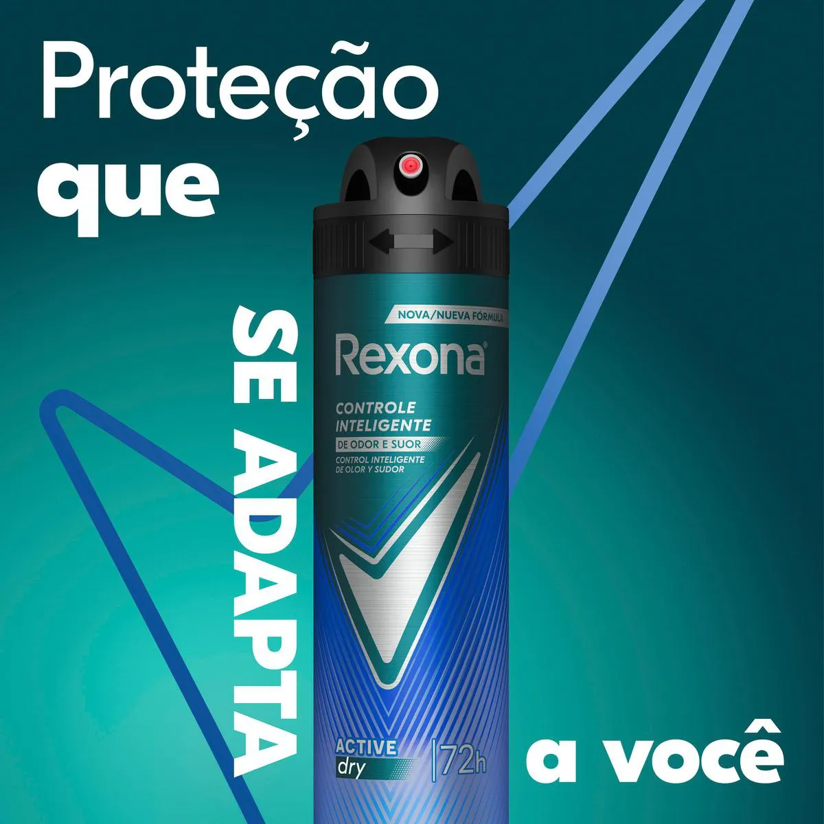 Desodorante Antitranspirante Aerosol Rexona Men Active Dry Masculino 72h 150ml