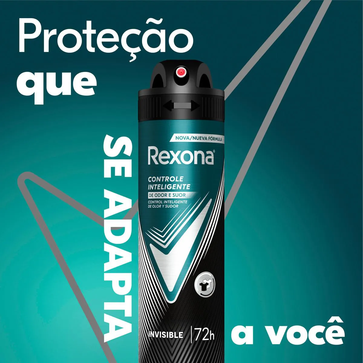 Desodorante Antitranspirante Aerosol Rexona Men Invisible 72h 150ml