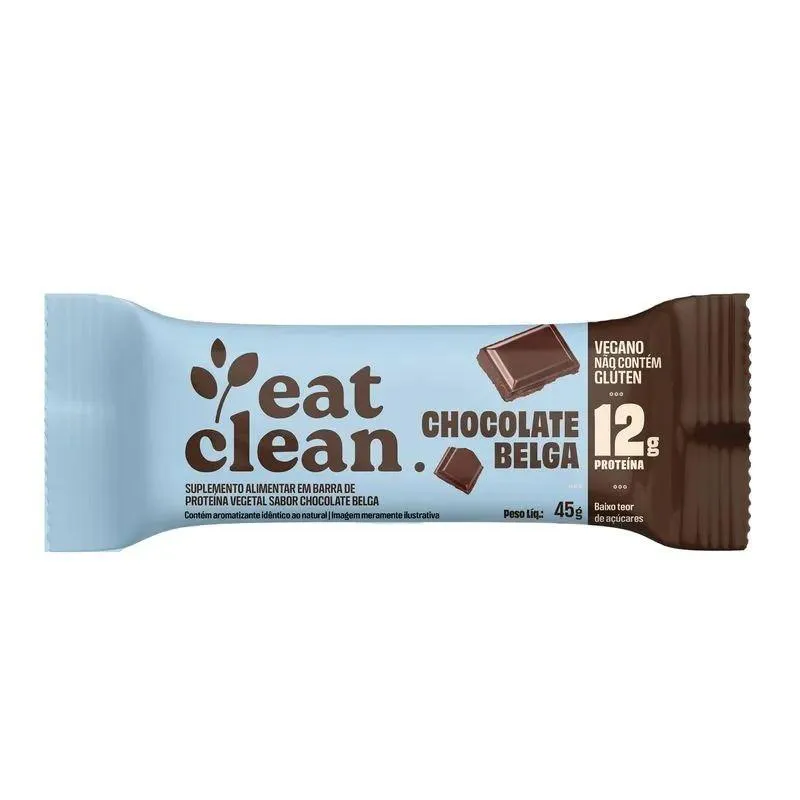 Barrinha de Proteina Eat Clean (45G) - Vencimento 04/05/2026 - Sabor: Chocolate Belga