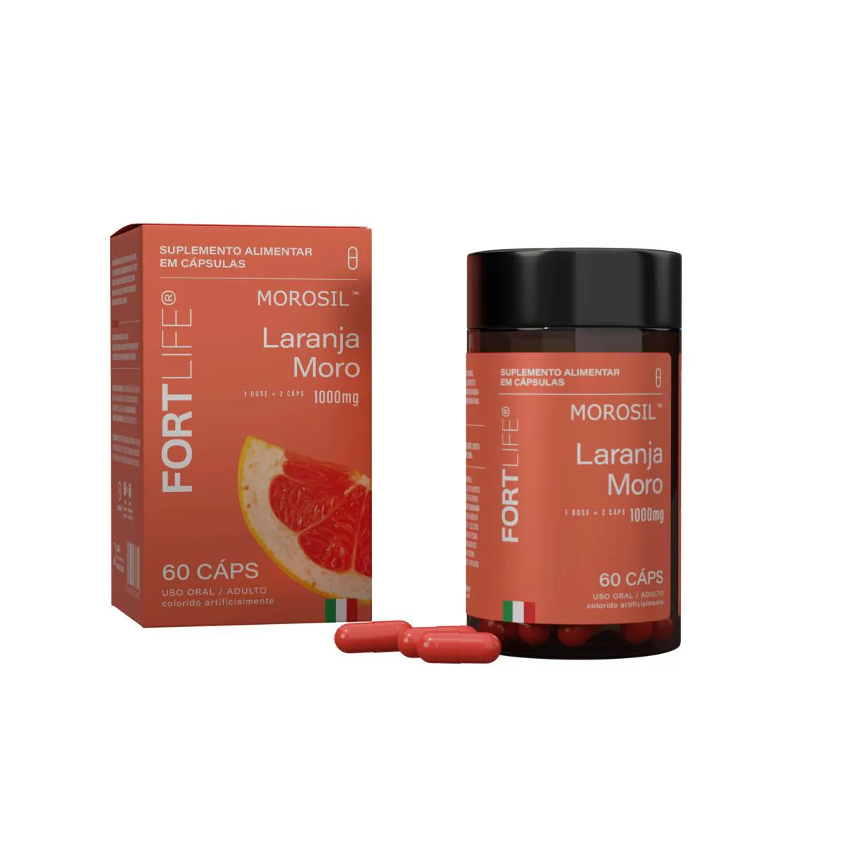 Morosil - Laranja Moro 1000Mg 60 Cápsulas
