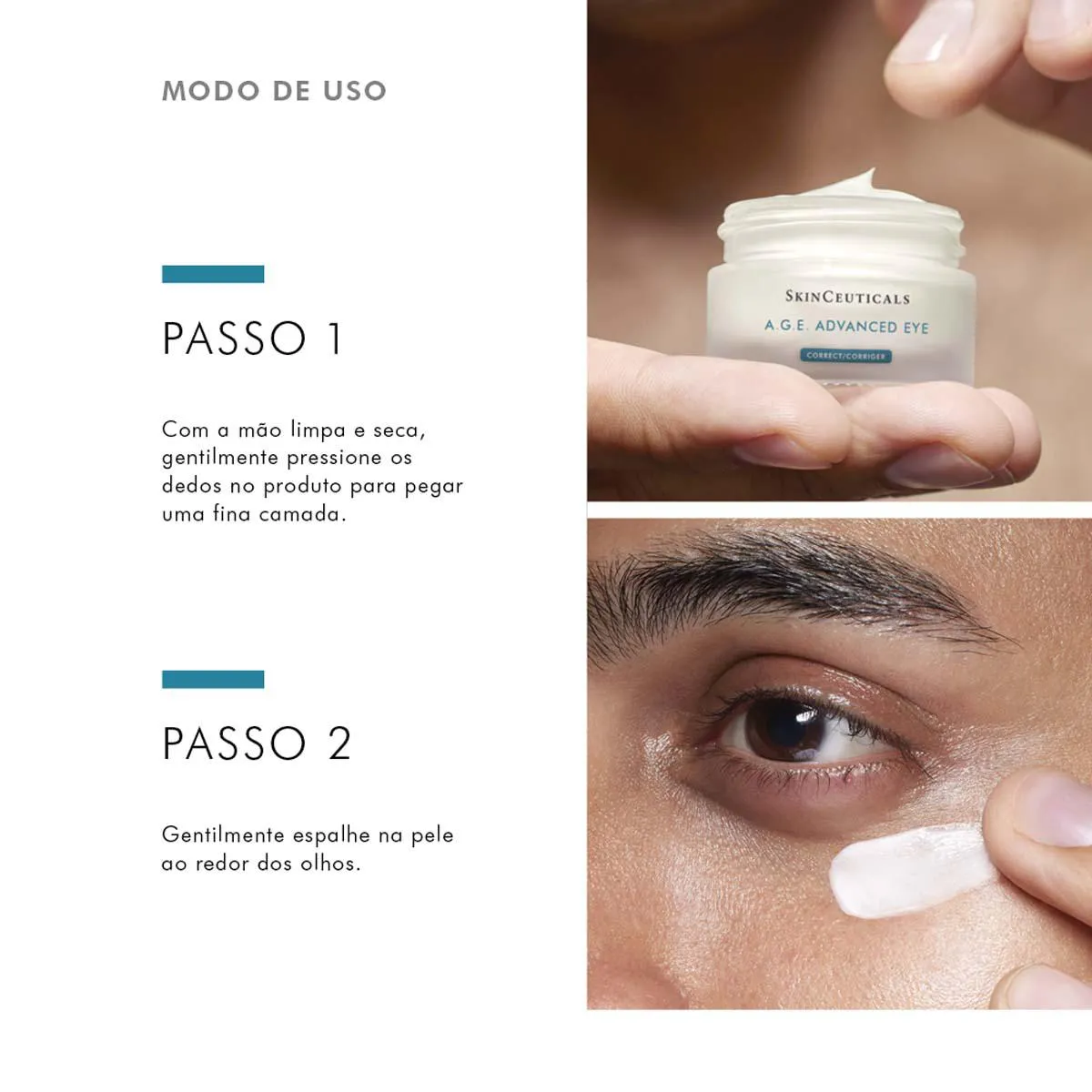 Creme Corretor para Área dos Olhos SkinCeuticals A.G.E. Advanced Eye Tratamento Antirruga para Contorno dos Olhos 15ml