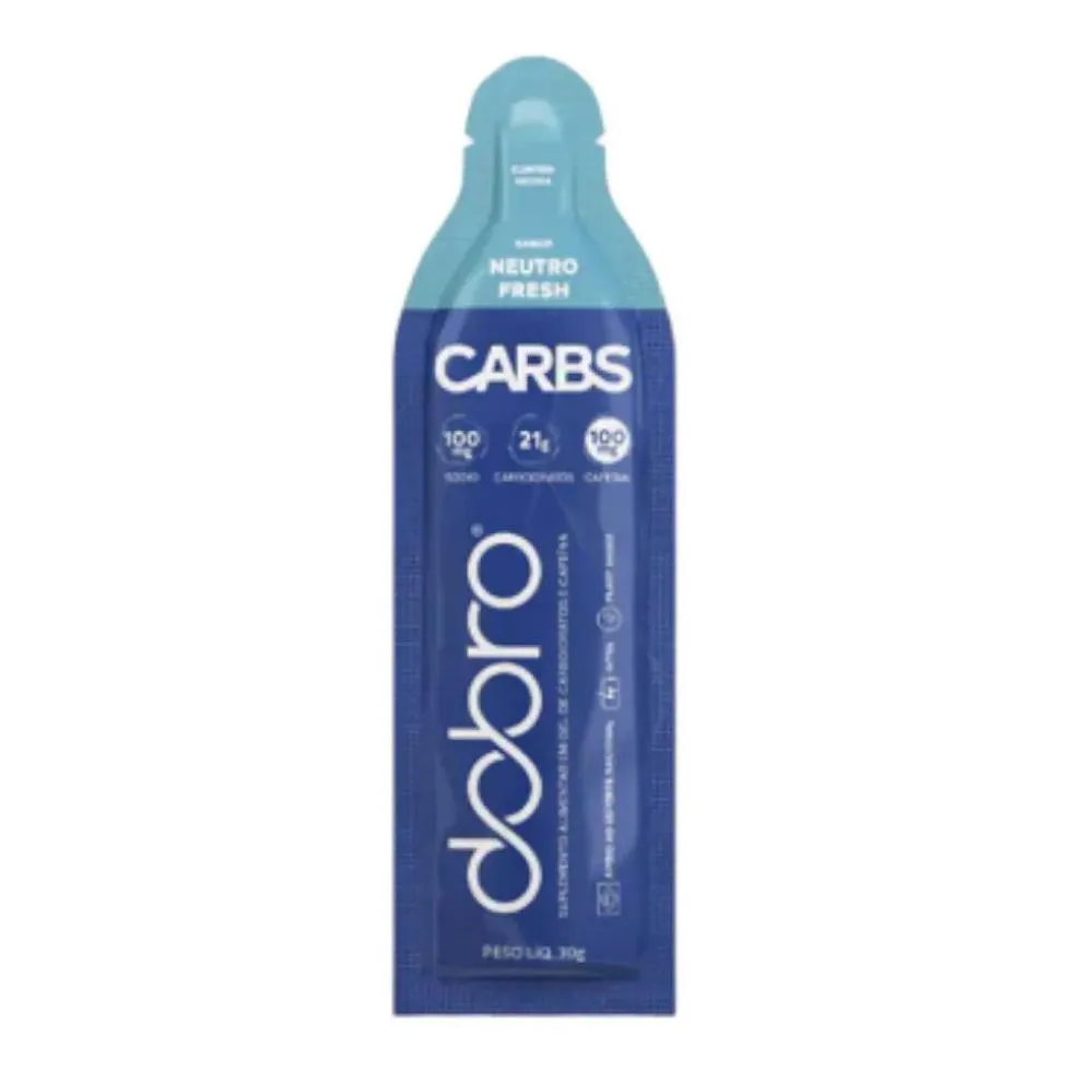 Carbs Gel Dobro - com Cafeína (Sachê 30G) - Sabor: Neutro Fresh