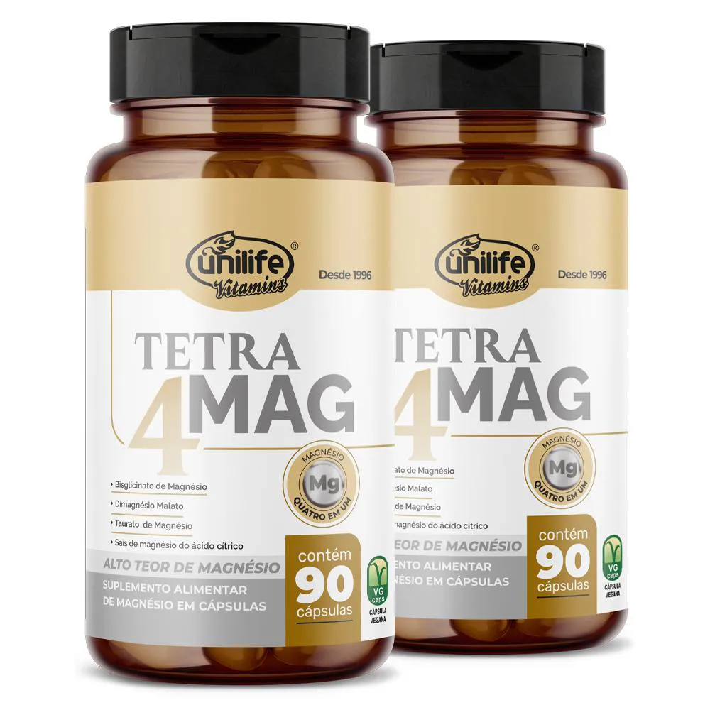 Kit 2 Tetra 4 Mag Unilife 90 Cápsulas