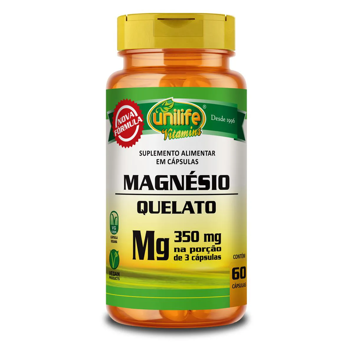 Magnésio Quelato Unilife 60 Cápsulas