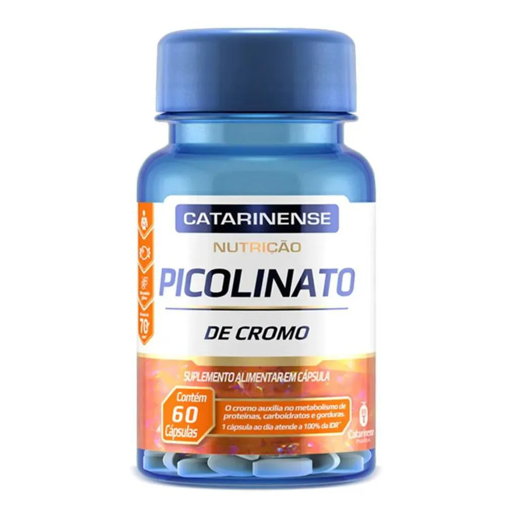 Picolinato de Cromo Catarinense Pharma 60 Cápsulas