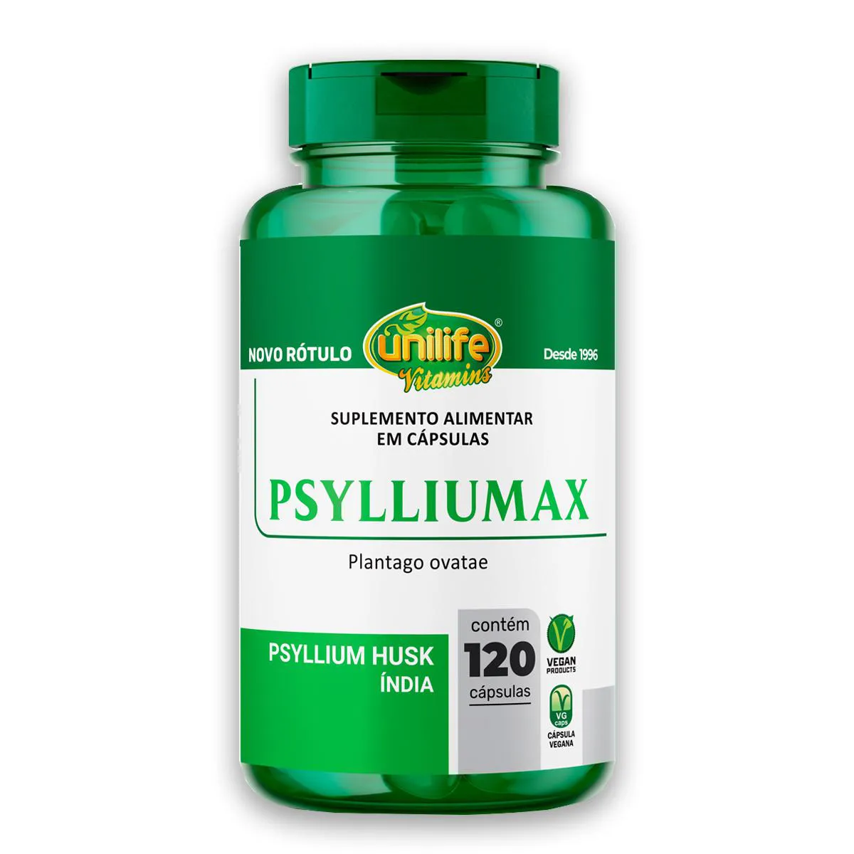 Psyllium Husk Unilife Psylliumax 120 Cápsulas