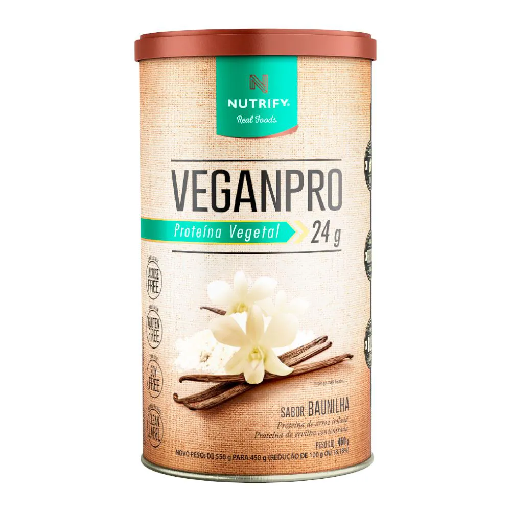 Veganpro Proteína Vegetal Baunilha Nutrify 450G