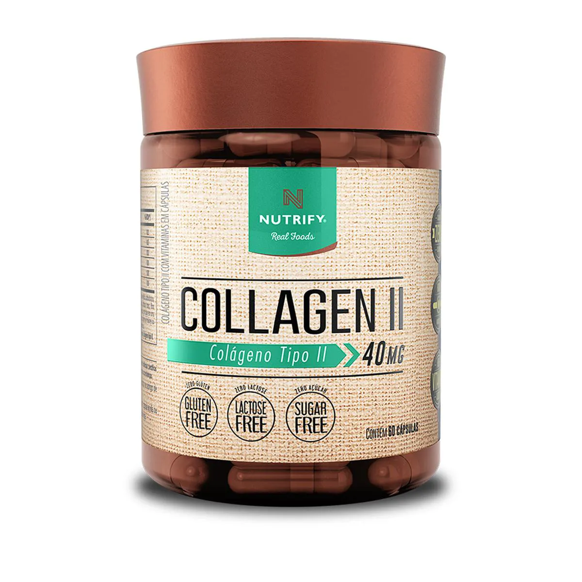 Collagen Ii Colágeno Tipo 2 Nutrify 60 Cápsulas