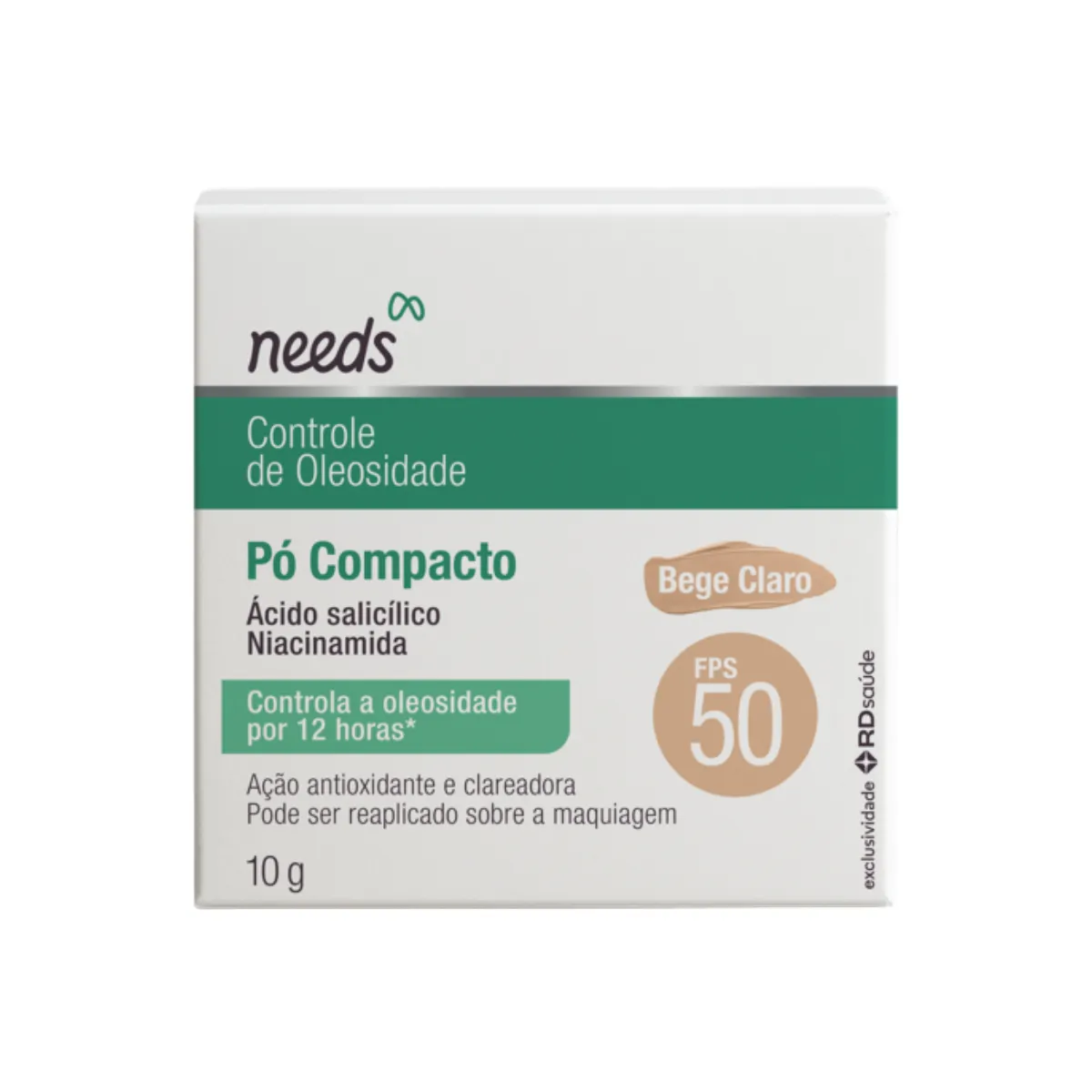 Pó Compacto Needs Controle de Oleosidade 10g - Bege Claro