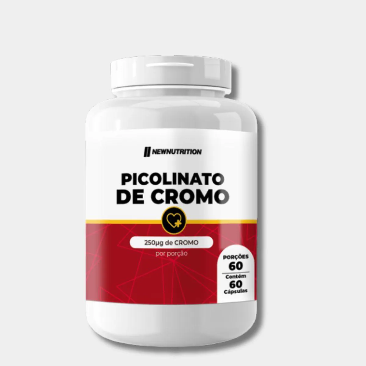 Picolinato de Cromo 250Ug 60 Capsulas New Nutrition Natural