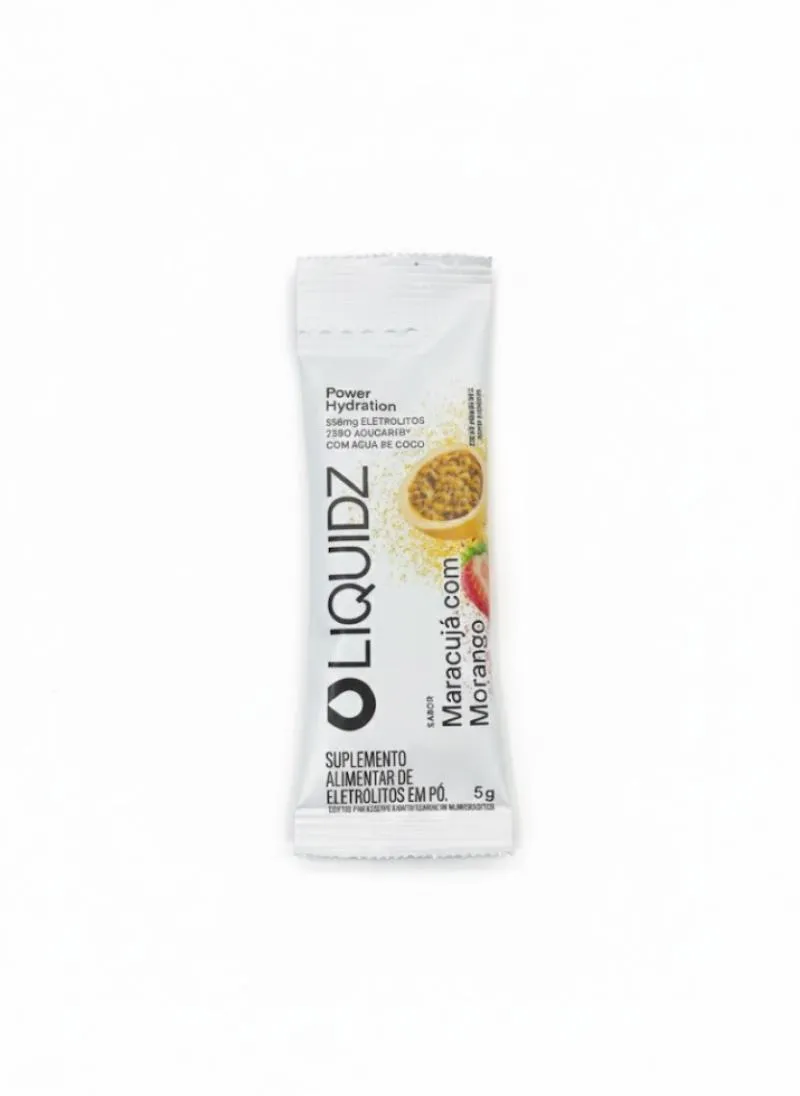 Repositor de Eletrólitos Liquidz Sachê (6G) - Sabor: Maracujá com Morango (5G)