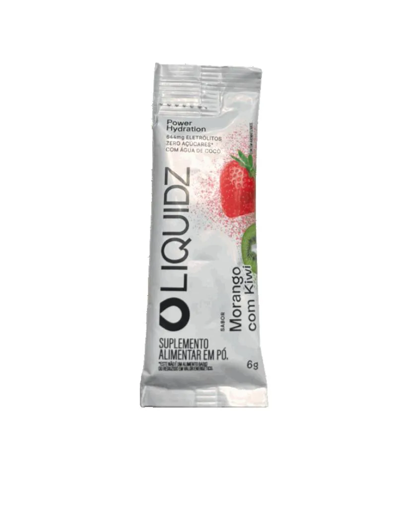Repositor de Eletrólitos Liquidz Sachê (6G) - Sabor: Morango C/ Kiwi