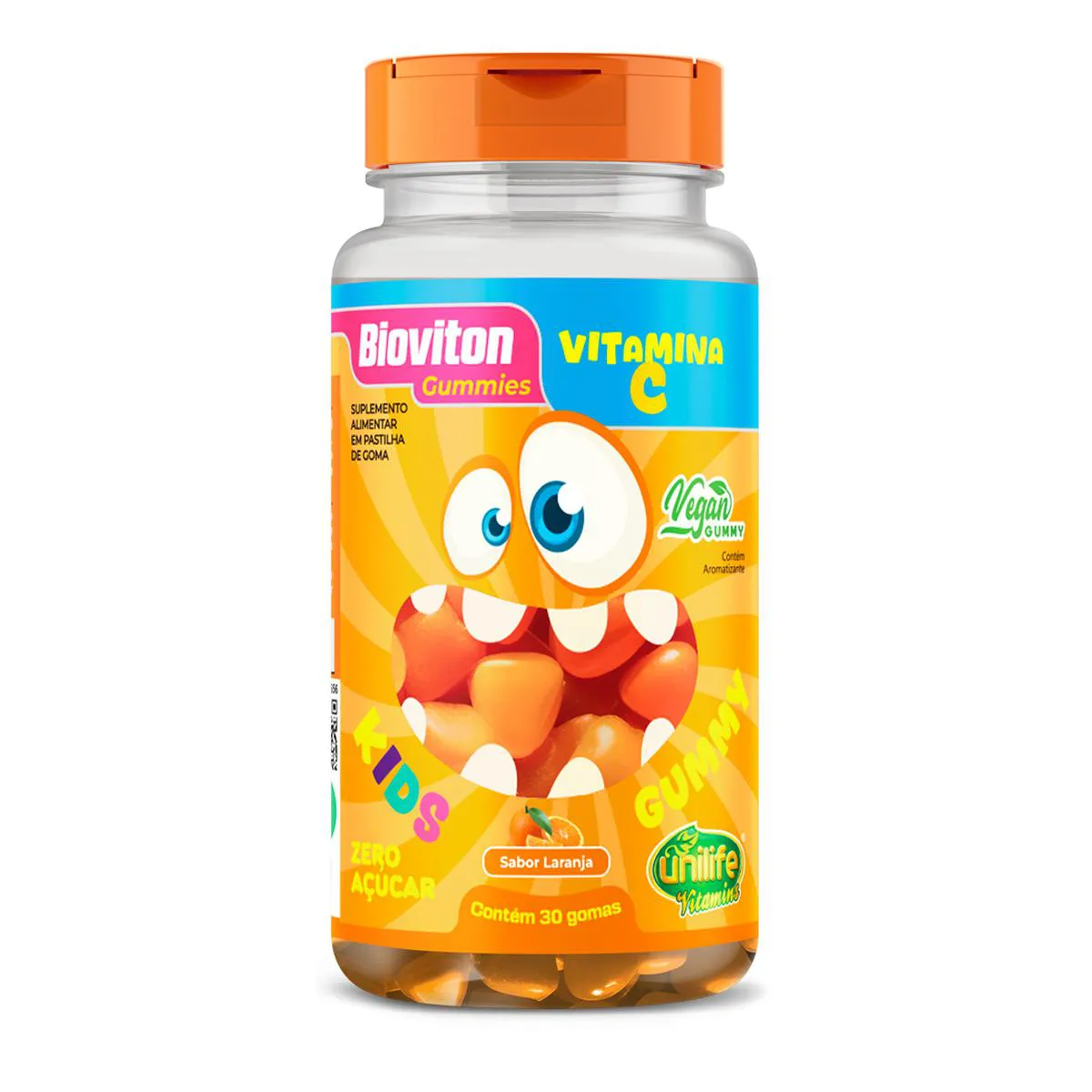 Gummy Kids  Vitamina C Unilife 30 Gomas Laranja