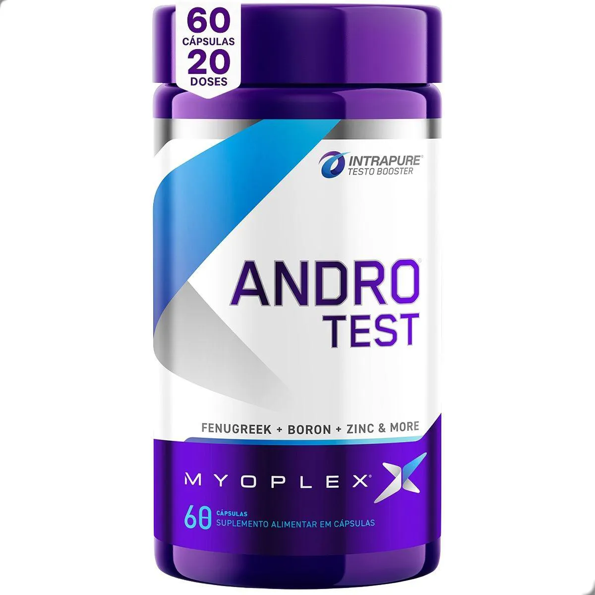 Andro Test Feno Grego Boro Zinco e Mais 60 Cápsulas Myoplex Natural