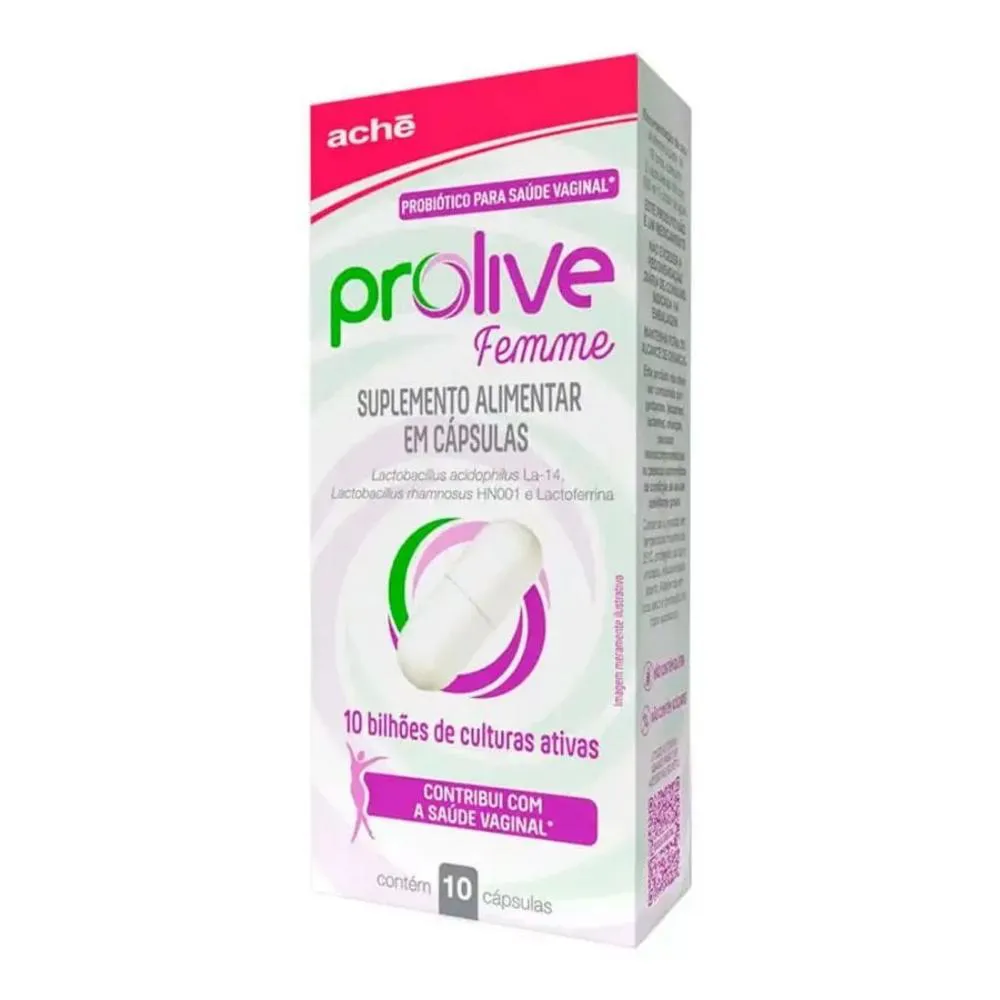Suplemento Alimentar Prolive Femme 10 Cápsulas