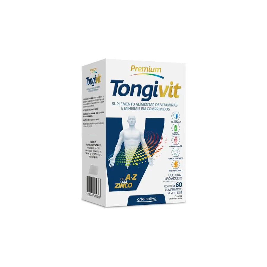 Tongivit Premium Polivitamínicos  Vitaminas e Minerais Essenciais para o Bem-Estar Diário