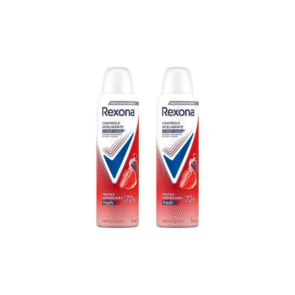 Desodorante Aero Rexona 150Ml Fem Frutas Vermelhas-Kit C/2Un