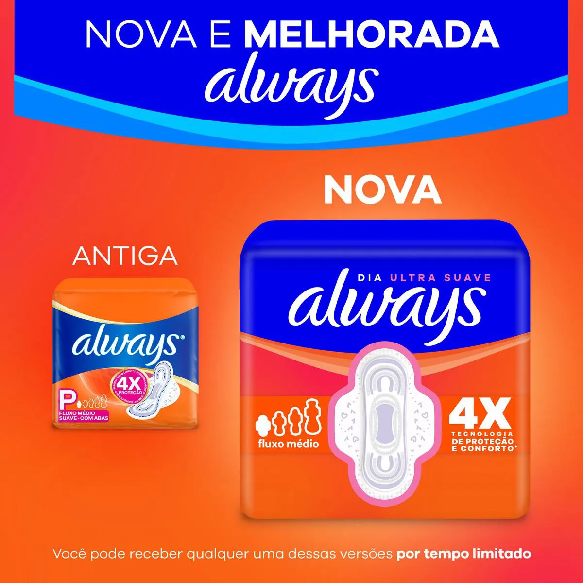 Absorvente Always Dia Ultra Suave com Abas 16 unidades
