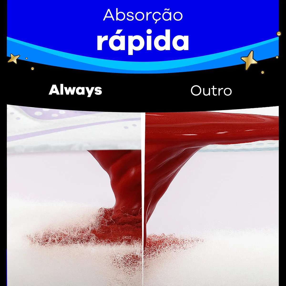 Absorvente Always Noite Ultra Suave com Abas 42 Unidades