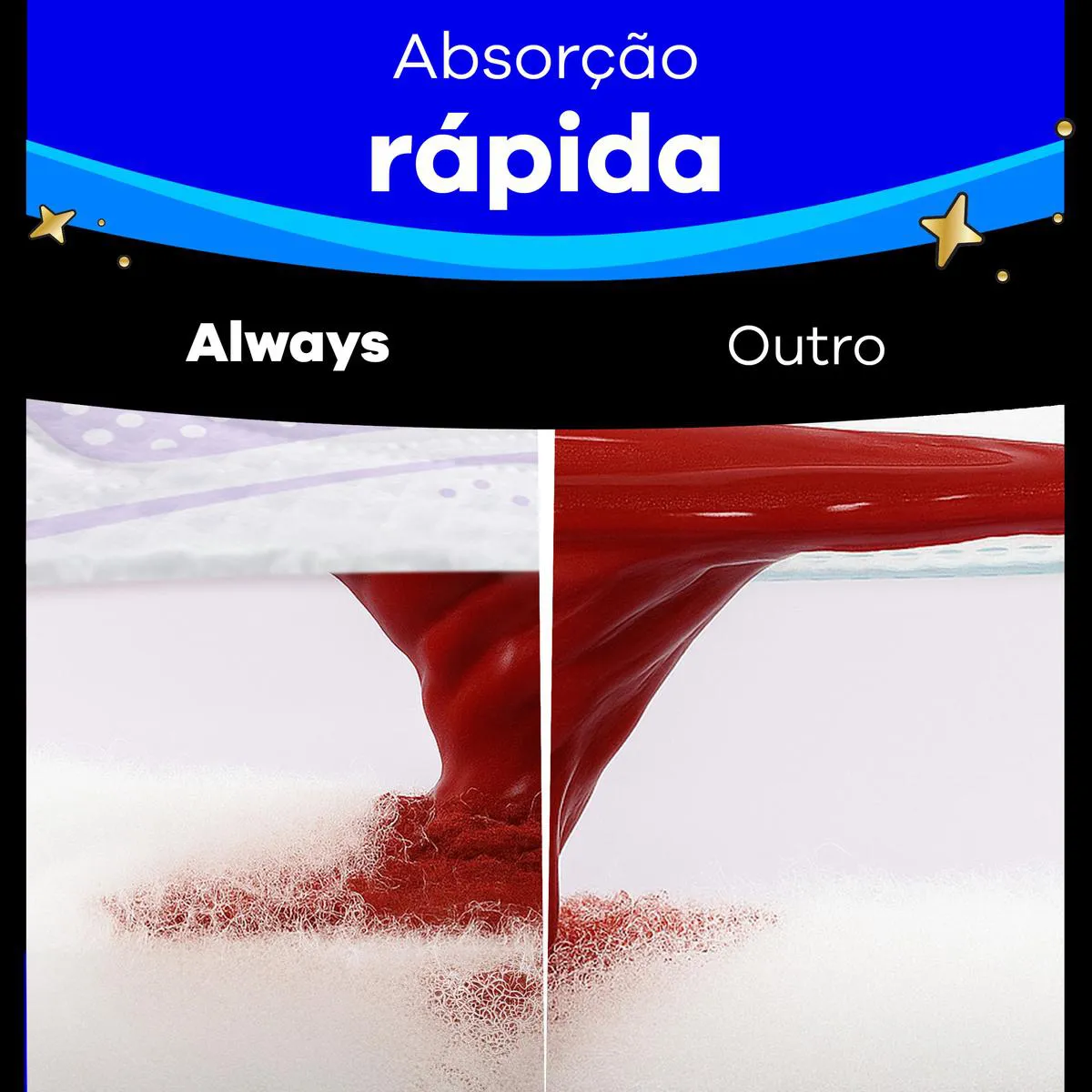 Absorvente Always Noites Tranquilas Seca XXG Com Abas 10 unidades