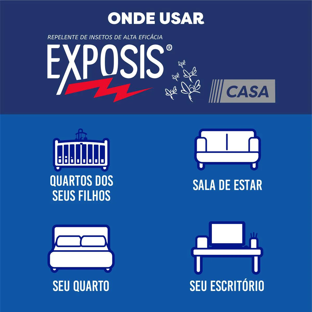 Refil Repelente Elétrico Líquido Exposis Casa 32,9ml