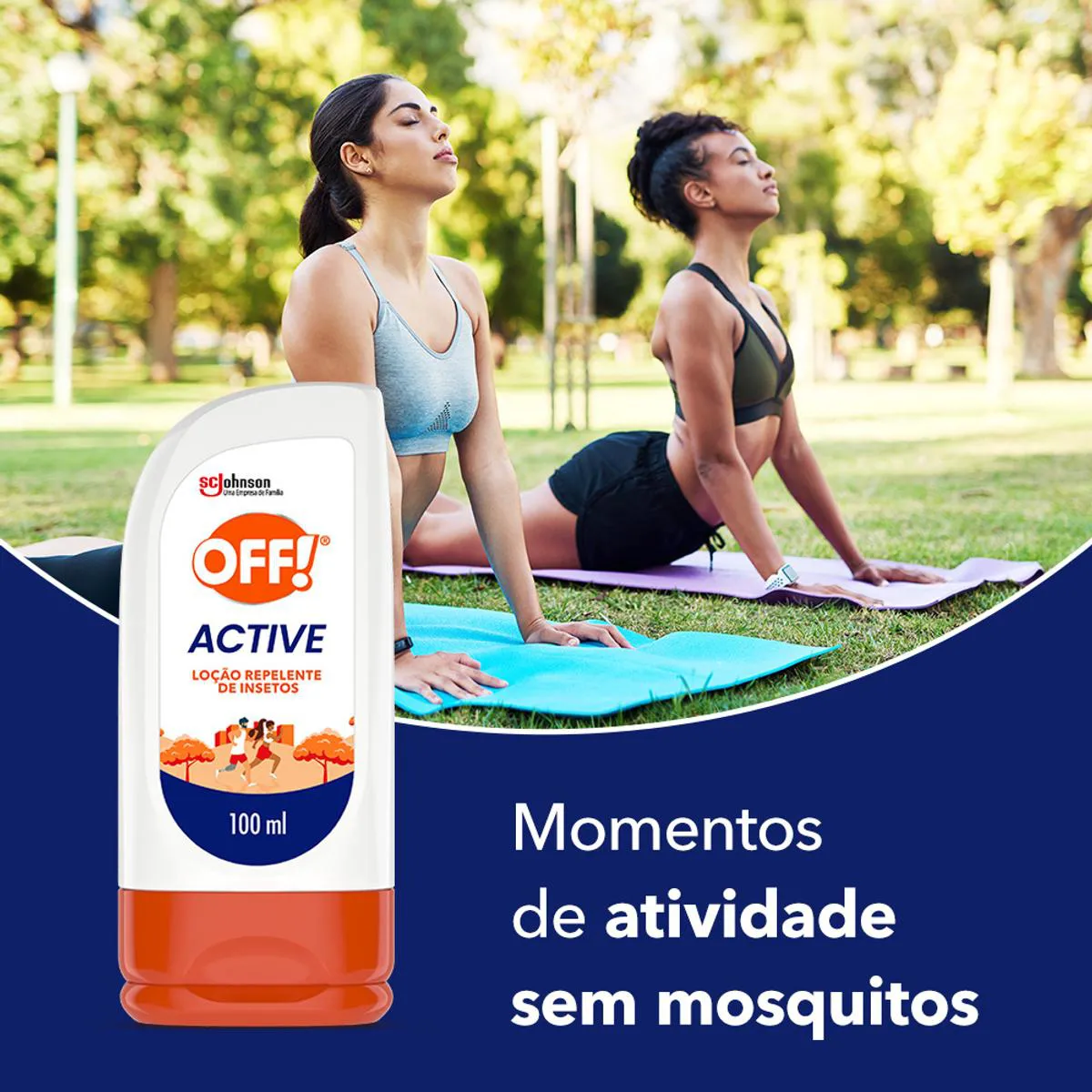 Repelente de Insetos Off! Active com DEET Longa Duração Loção 100ml