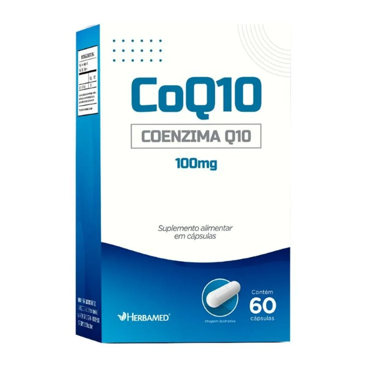 Coenzima Q10 Coq10 100Mg Antioxidante 60 Capsulas Herbamed Natural