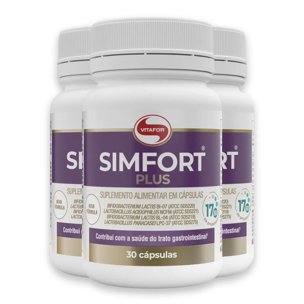 Kit 3 Simfort Plus Vitafor 30 Cápsulas