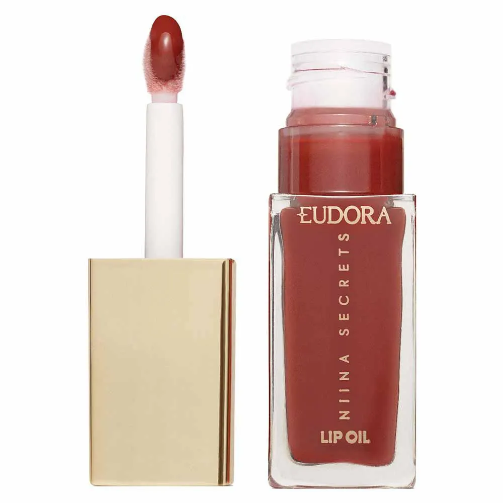 Lip Oil Eudora Niina Secrets Shine Flowers 7Ml Rosa Magnífica