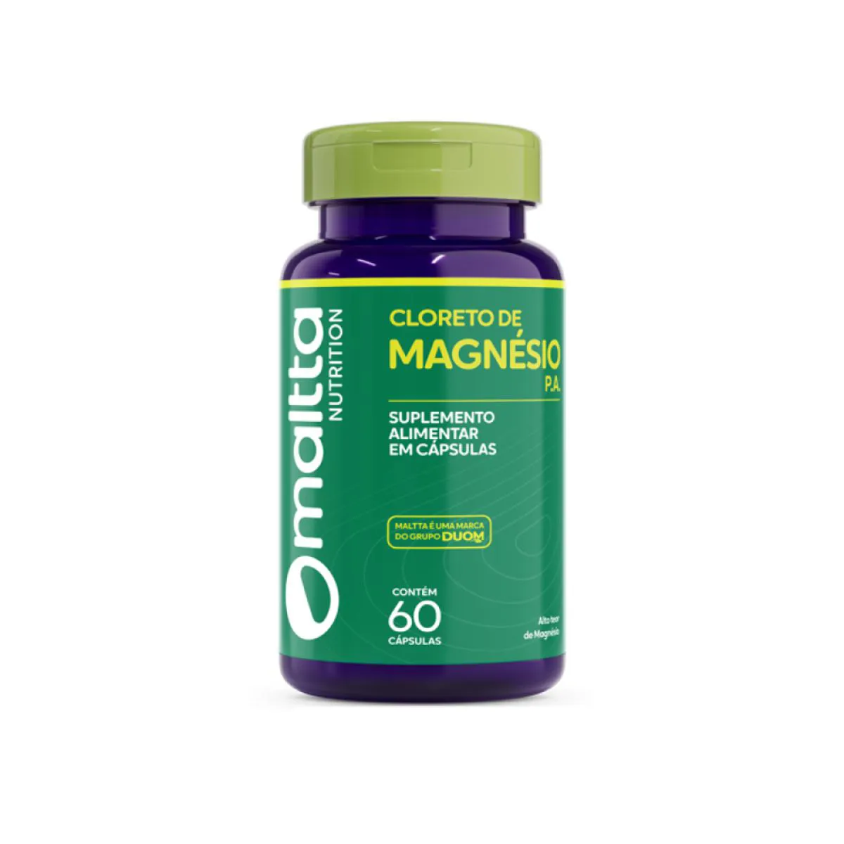 Cloreto de Magnesio 500Mg 60 Capsulas - Maltta Duom