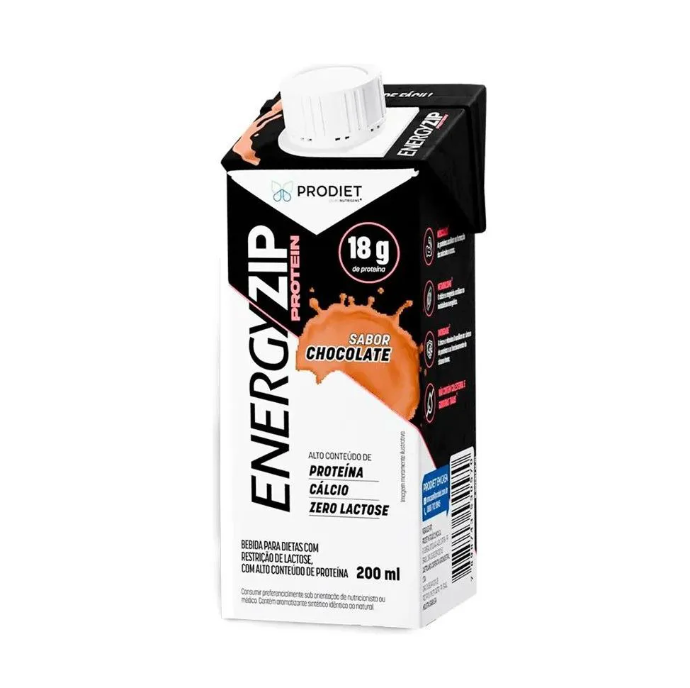 Energyzip Protein Chocolate - Frasco 200Ml