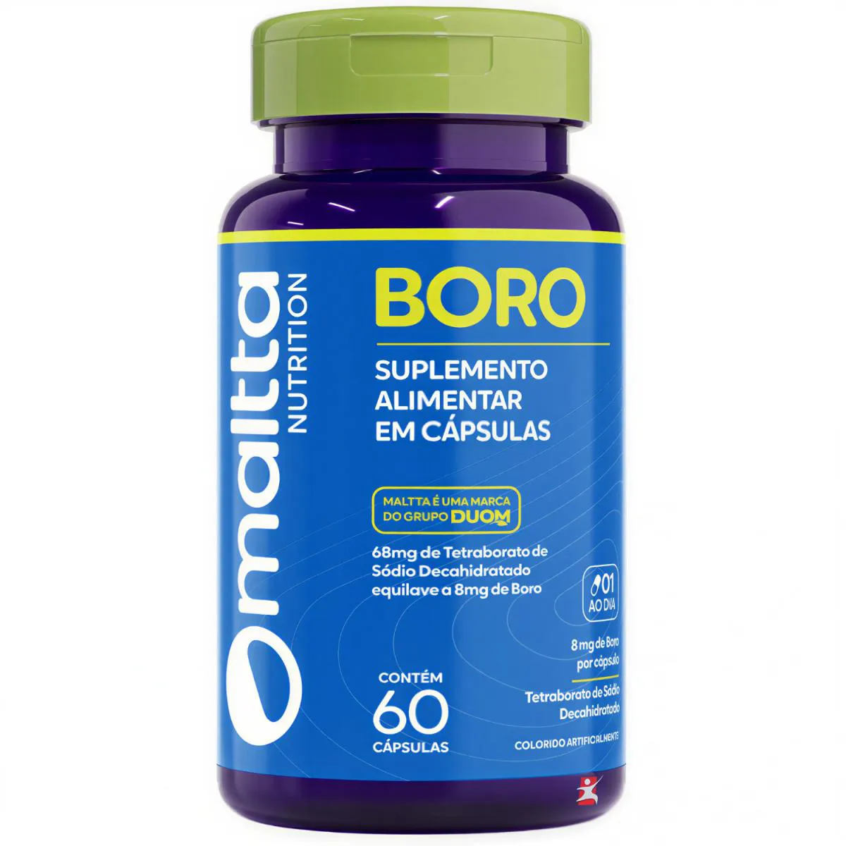 Boro Concentrado 8Mg 1 ao Dia 60 Cápsulas Saude do Homem - Maltta Nutrition